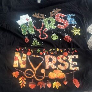 Set of Nurse tee shirts